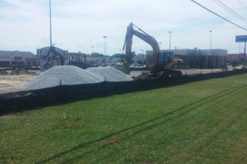 Ct Hauling prepared a lot for a car wash in Montgomery, Al